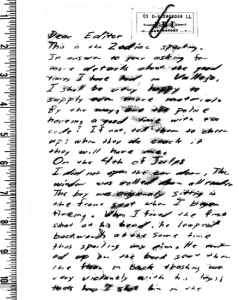 Debut of The Zodiac sent to the San Francisco Examiner (received on August 4, 1969)