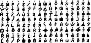 Cipher key for cipher sent to Vallejo Times-Herald on July 31, 1969