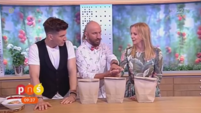 Poloniewicz tells host it's her turn